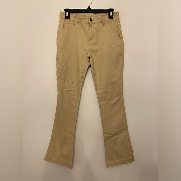 Girls Old Navy Tan Chinos Classic Cotton Blend Uniform Pants - Picture 1 of 5